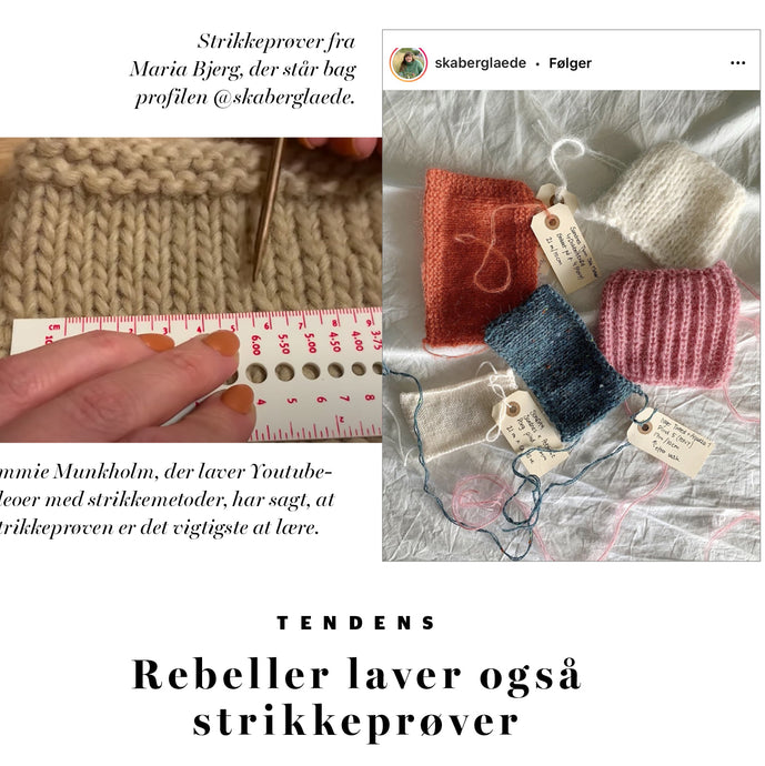 Rebeller laver også strikkeprøver
